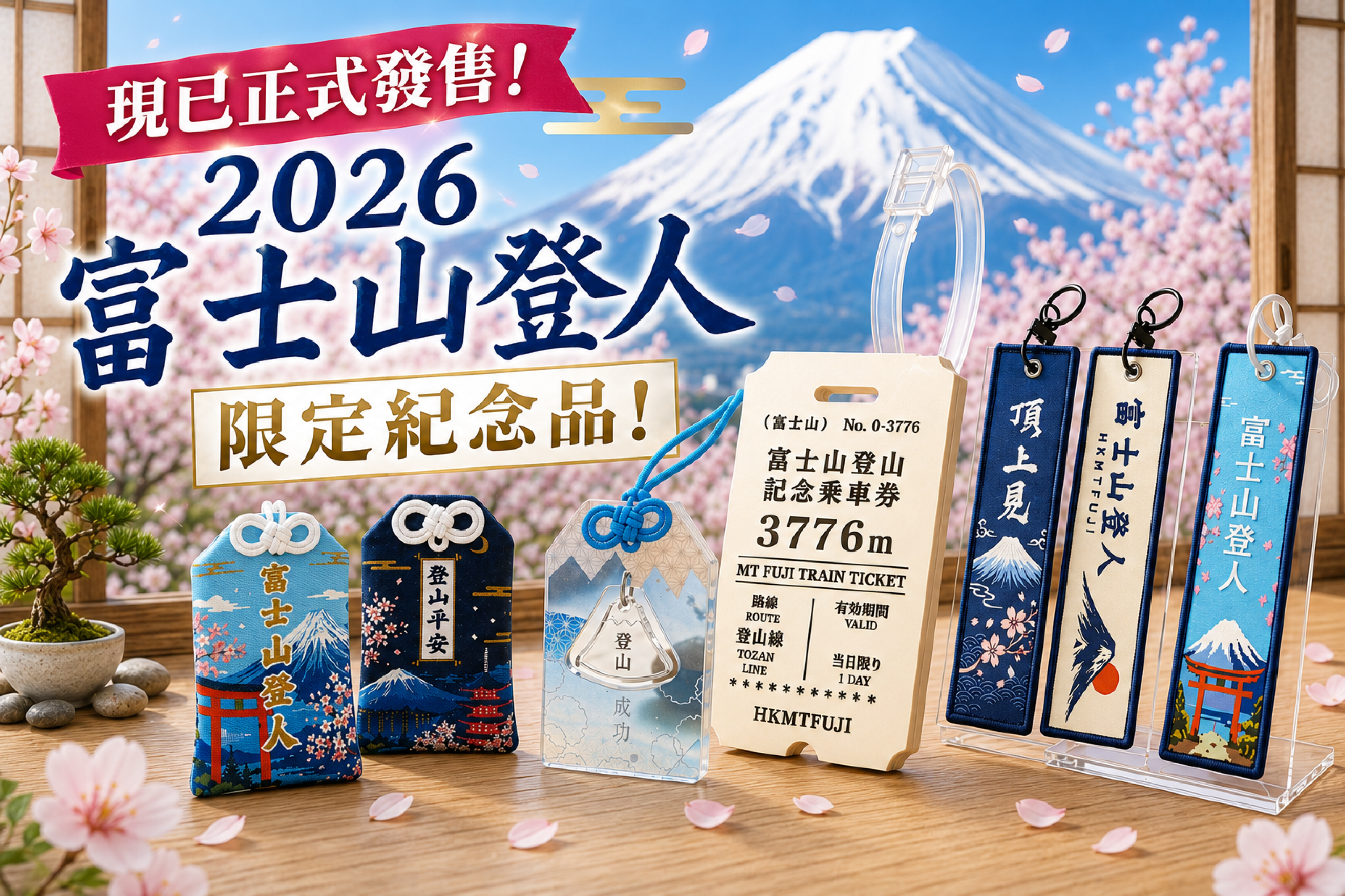 🗻【現已正式發售！2026 富士山登人限定紀念品！】📢